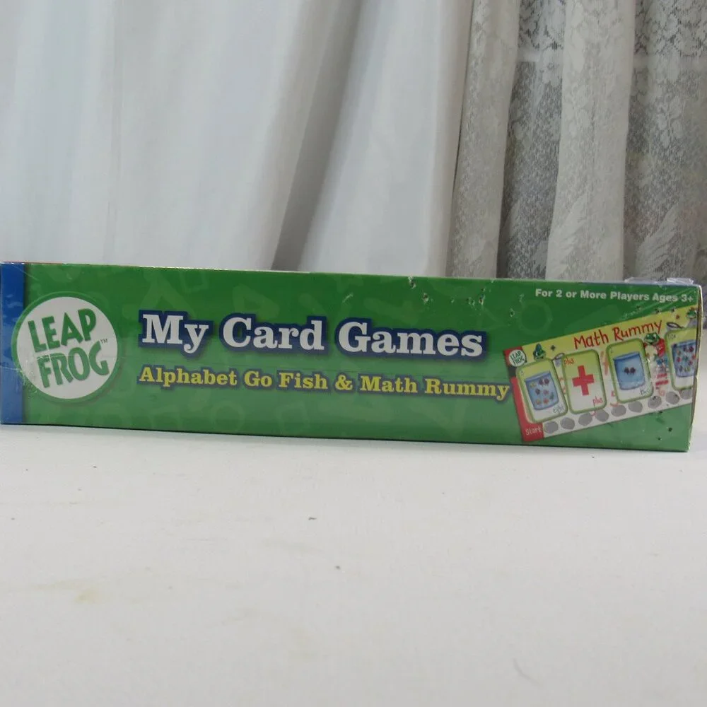 Leap Frog My Card Games Math Rummy Alphabet Go Fish Addition Subtraction NIB